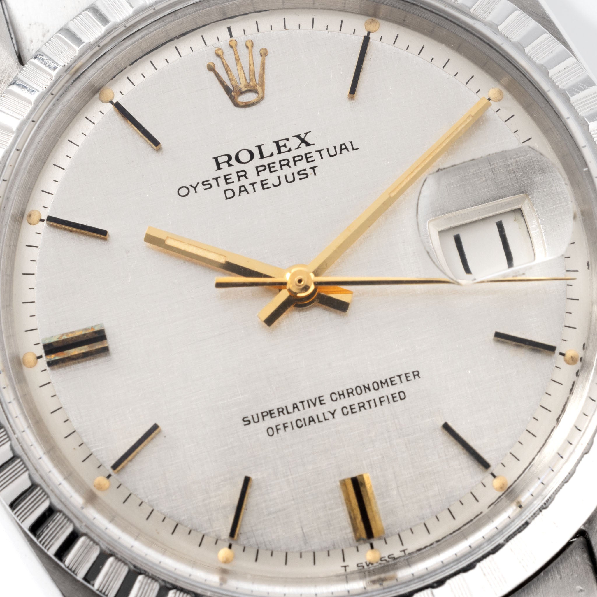 Rolex Datejust ref. 1603 Linen Silver Dial