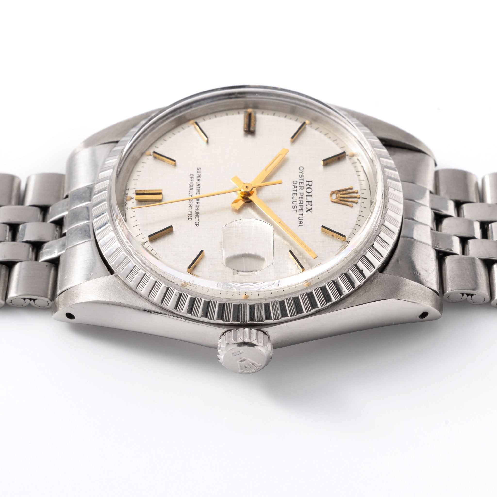 Rolex Datejust ref. 1603 Linen Silver Dial