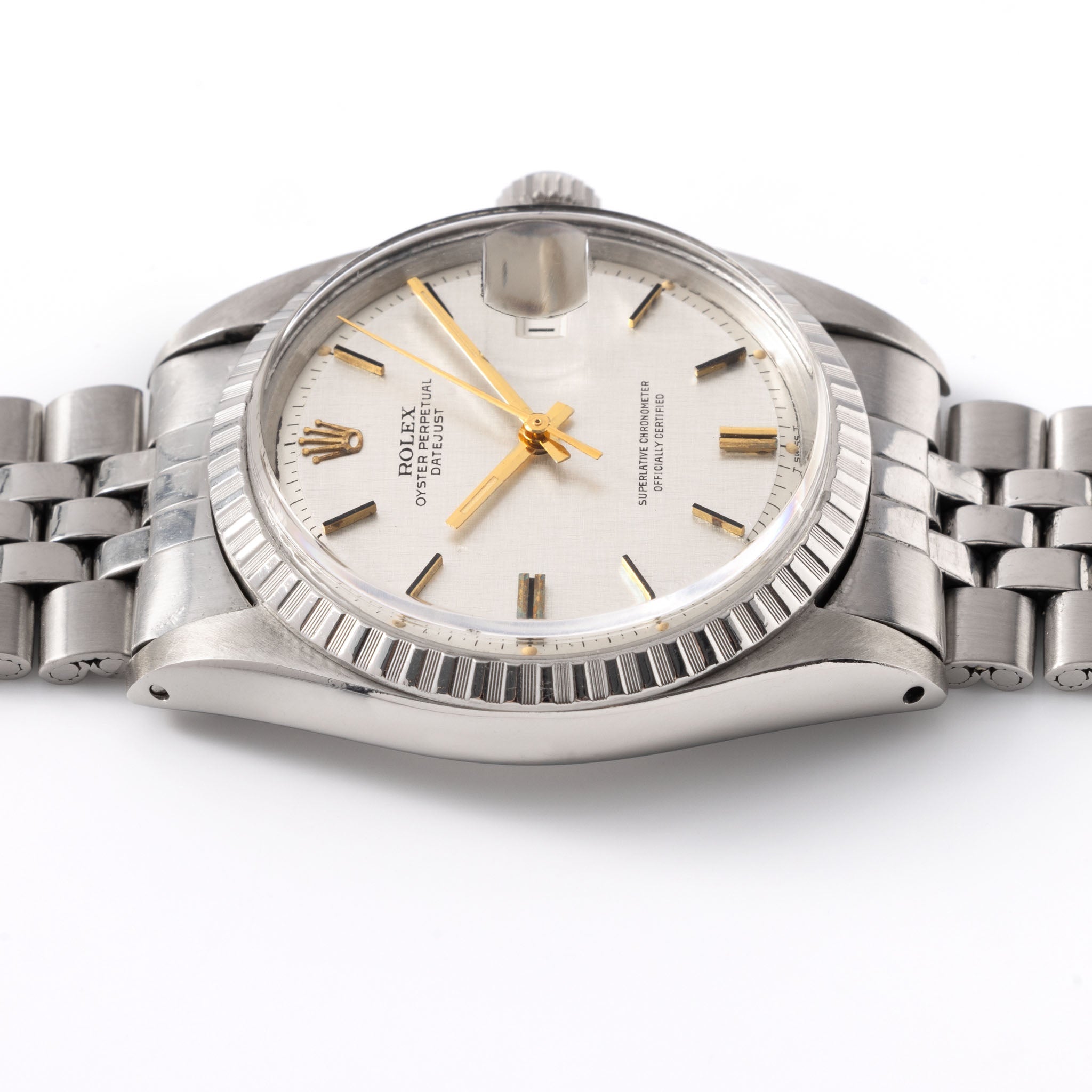 Rolex Datejust ref. 1603 Linen Silver Dial